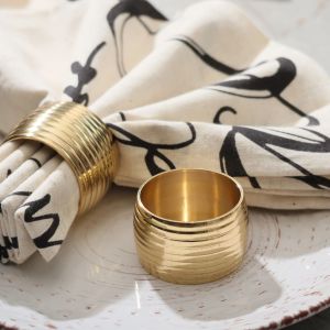 Round Golden Napkin Ring