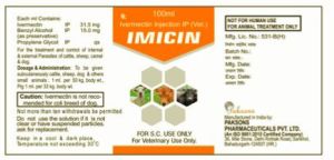 Ivermectin Injection IP (Vet.)