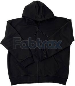 Mens Black Fleece Zipper Jacket