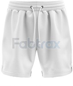 Mens White Cotton Shorts