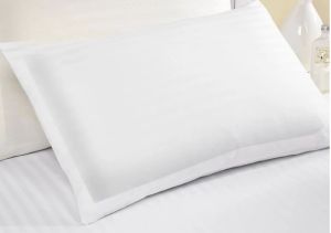 Ultra Luxury Cotton White Plain Pillow Cover