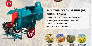 Multicrop thresher machine with 6.5hp engine