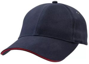 Navy Blue Cotton Sandwich Cap