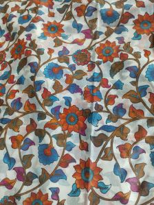 Recycle Multicolor Printed Silk Fabric