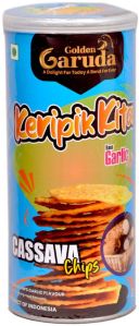 Garlic Flavored Cassava Chips Crispy and Savory Snack Chips