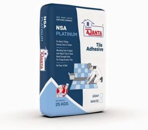 Super Ajanta NSA Platinum Grey Tile Adhesive