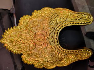 Copper gold plated durga ji crown