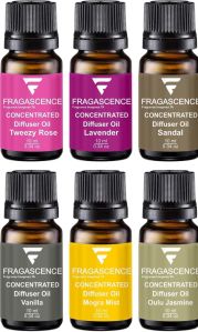 Aroma oil set of 6 fragrances, 10 ml each