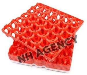 Red Plastic Egg Tray