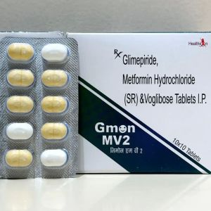 Glimepiride Metformin Hydrochloride Voglibose Tablets