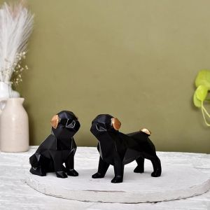 Resin Dog Pair Statue