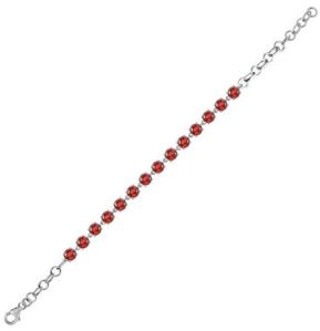 Red Garnet Adjustable Chain Bracelet