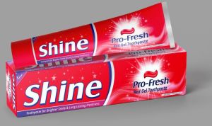 Shine red gel toothpaste 150g