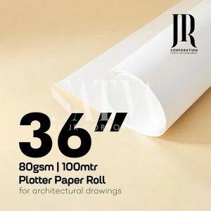 80 GSM 100 Meter Plotter Paper Rolls