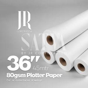 80 GSM 45 Meter Plotter Paper Rolls