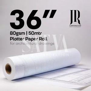 80 GSM 50 Meter Plotter Paper Rolls