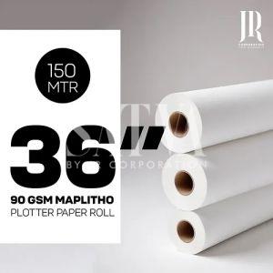 90 GSM 150 Meter Maplitho Paper Rolls