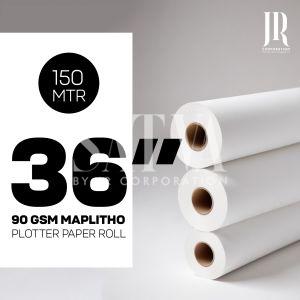 90 GSM 36 INCH 150 MTR MAPLITHO PLOTTER PAPER