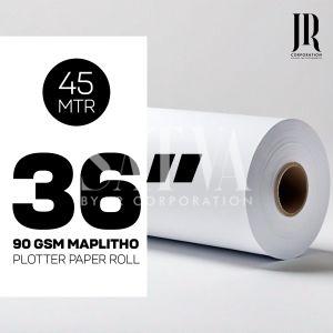 90 GSM 36 INCH 45 MTR MAPLITHO PLOTTER PAPER