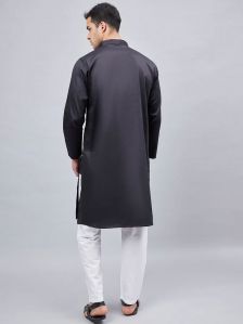 MEN KURTA PAJAMA SET BLACK