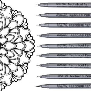 technical pen fineliner set