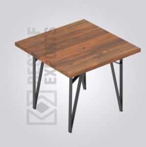 Wells 4 Seater Square Wooden Restaurant Table