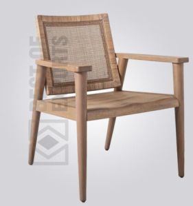 Wood and Cane Armchair