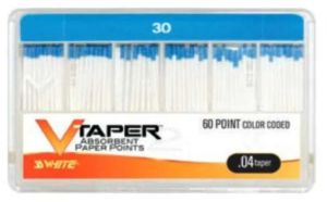 SS WHITE V-taper ABSORBENT PAPER POINTS