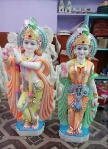 Radha Krishna Marble Statue