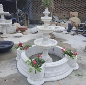 White Marble Fountain