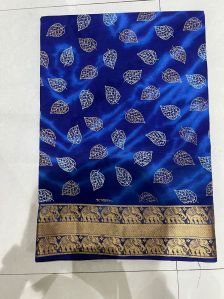 Ladies Cotton Blue Soft Light Weight Saree