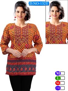 Ladies Rayon Short Kurti