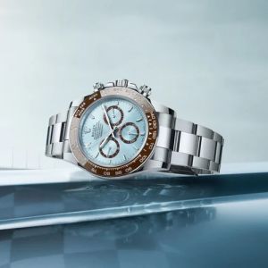 Silver Stainless Steel Rolex Sky Dweller Watch