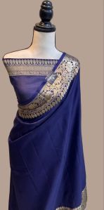 Banarsi Semi Warm Soft Kat Ban Sarees