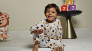 Boys Moonlit Dots Kurta Set