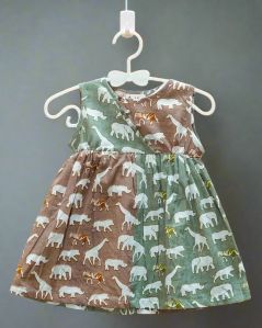 Girls Dual Tone Safari Frock