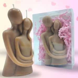 Romantic couple candle