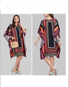 Printed Kaftan Dress