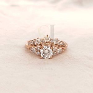 14k Rose Gold Diamond Ring