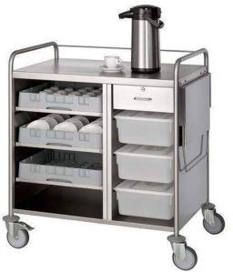 TEA SNACKS SERVICE TROLLEY