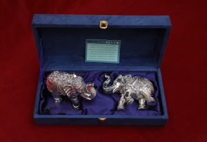 999 Pure Silver Elephant Statue