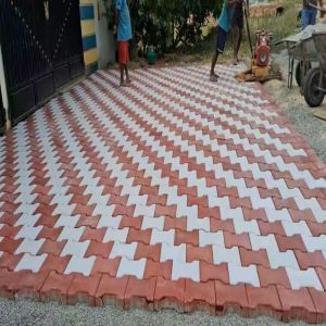 Cement 60 Mm Concrete Interlocking Tiles