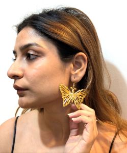 FLY with butterfly earrings