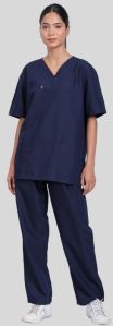 Veda V- Neck Midnight Blue Women Scrub