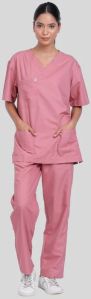 Veda V-neck Roseate Pink Women Scrub