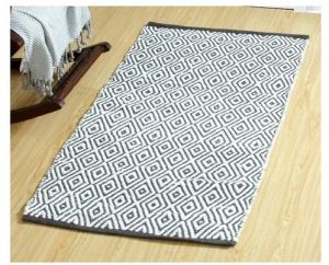 Rectangle Printed Cotton Floor Rug