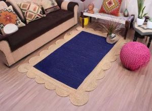 Rectangular Handmade Jute Rug