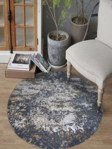 Round Hand Knotted Carpet