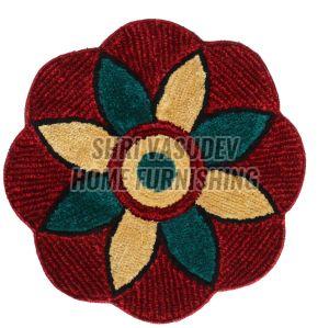 Luxury Hand Tufted Luxurious Flower Mat