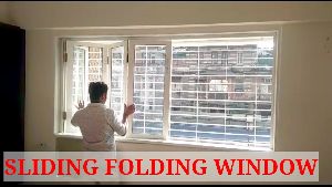 Sliding folding window